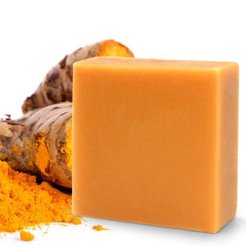 Sapone alla curcuma e limone con etichetta privata