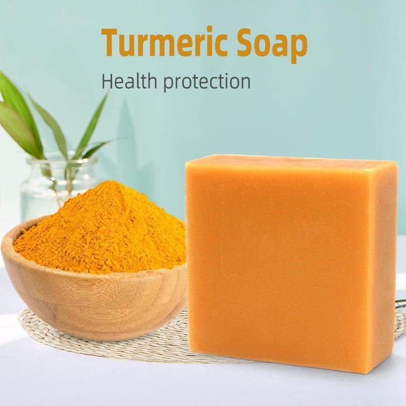 Sapone alla curcuma e limone con etichetta privata