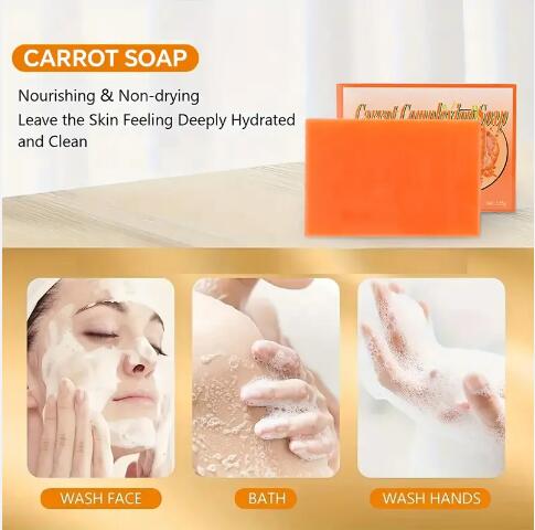 Fornitura All’ingrosso Di Sapone Personalizzato Alla Carota Per La Cura Del Viso