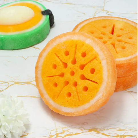 Commercio all'ingrosso di sapone in spugna di frutta con etichetta privata