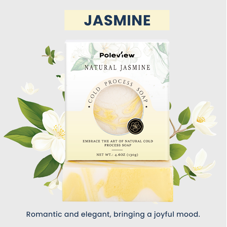 Poleview Sapone naturale fatto a mano naturale al burro di karitè biologico vegano al 100% di buona qualità dalla saponetta idratante con processo a freddo