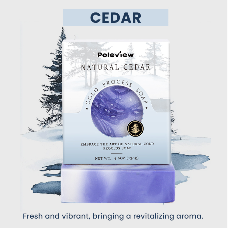 Poleview Sapone naturale fatto a mano naturale al burro di karitè biologico vegano al 100% di buona qualità dalla saponetta idratante con processo a freddo