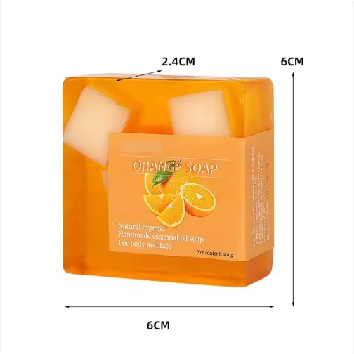 MOQ basso all'ingrosso della fabbrica di sapone arancione