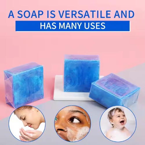 Saponetta Blu Con Etichetta Privata