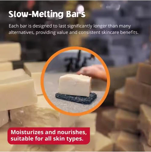 Sapone personalizzato al latte di capra con lavorazione a freddo