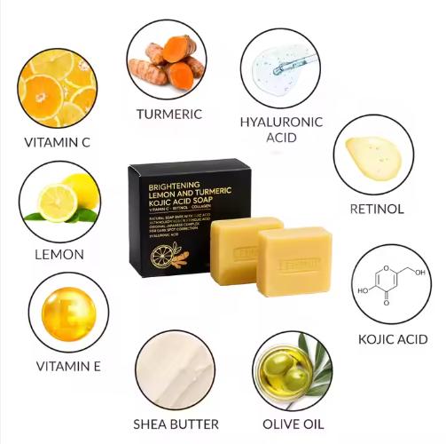 Sapone OEM al limone, curcuma e acido cogico