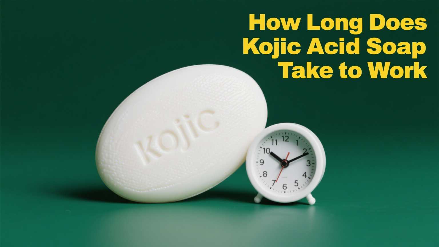 Quanto tempo impiega il sapone di acido kojic per funzionare
