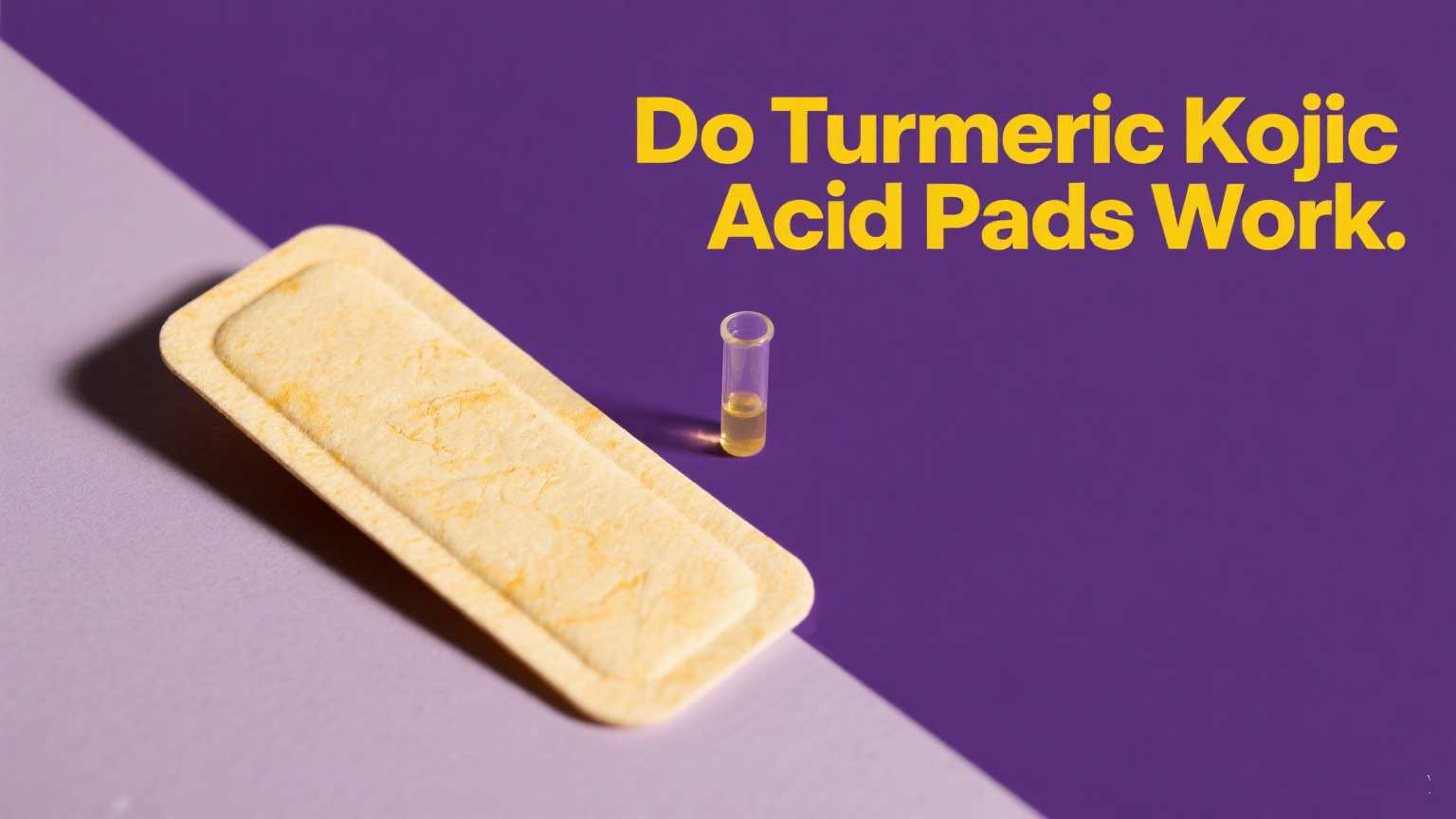 I cuscinetti dell'acido kojic di curcuma funzionano?  Benefici reali, risultati e come usarli