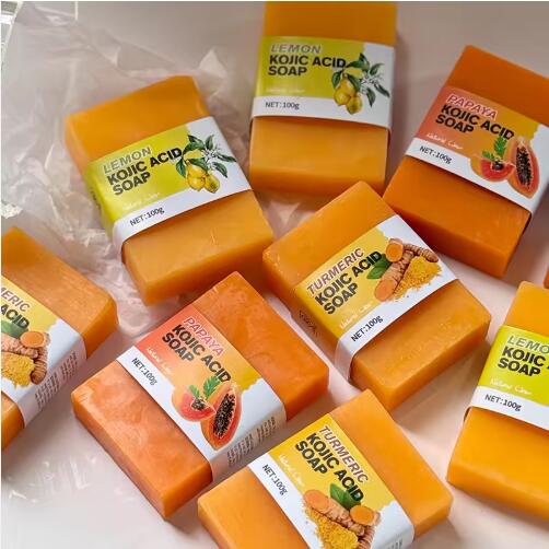 Barra di sapone acido kojic a margine privato