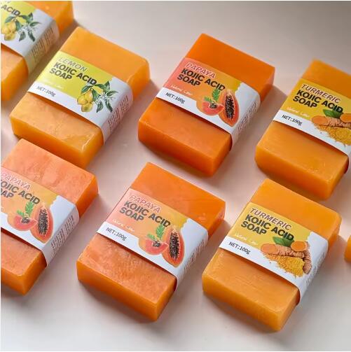 Saponetta all'acido cogico con marchio privato