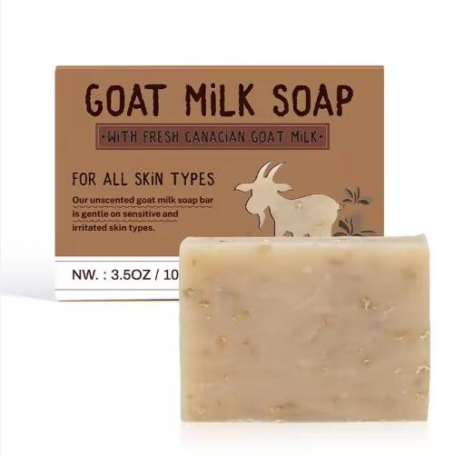 Sapone da bar per latte di capra a marchio del distributore