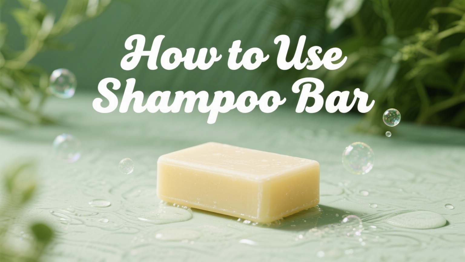 use shampoo bar